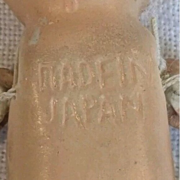Bisque Jointed Baby Doll Japan Stringed Stamped Mouth Miniature Porcelain Vtg 4" - Picture 5 of 16